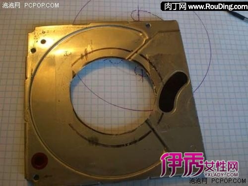硬盘创意手工制作_废旧硬盘改造DIY_硬盘盘片材质