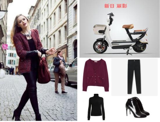 赵丽颖代言新日电动车图片_新日电动车春装搭配_春季穿搭新日电动车