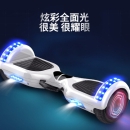 凤凰牌智能电动平衡车自平衡儿童小孩中小学生成人两轮大轮平行车腿控体感车电动代步车滑板车 6.5寸【FH-3旗舰款】红蓝火焰