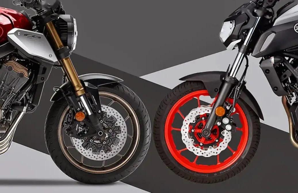 弹簧前叉拆装_正叉与倒叉对比_摩托车悬架系统